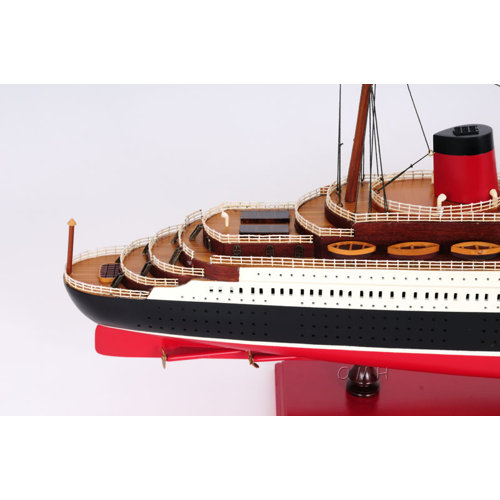 Old Modern Handicrafts Normandie Large Painted Model Boat
