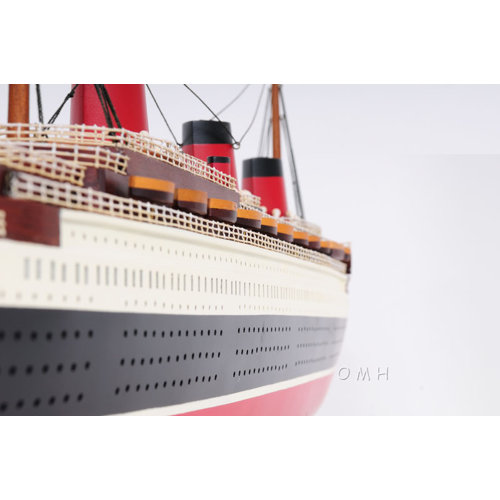 Old Modern Handicrafts Normandie Large Painted Model Boat