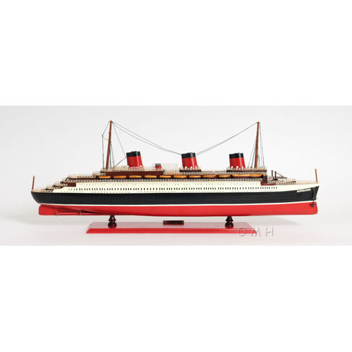 Old Modern Handicrafts Normandie Large Painted Model Boat