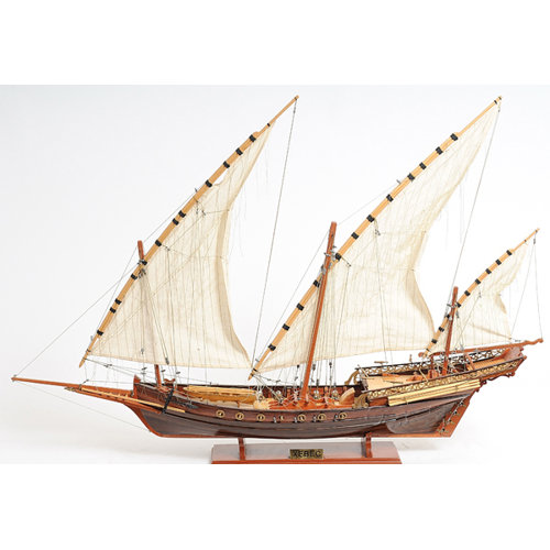 Old Modern Handicrafts Xebec Sailing Model Ship