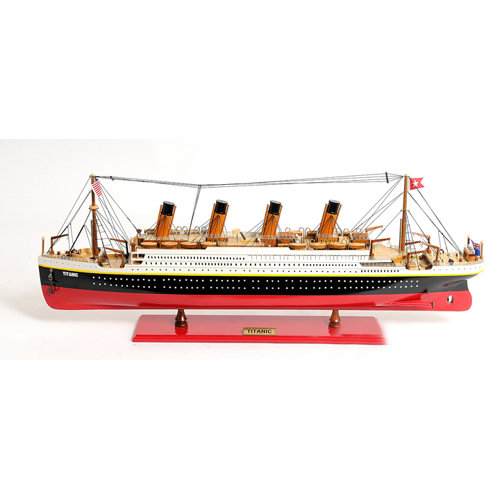 Old Modern Handicrafts Lage Titanic Painted Model Ship