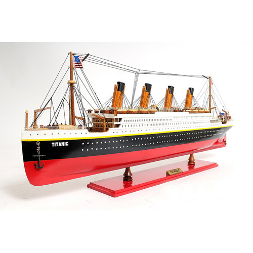 Old Modern Handicrafts Lage Titanic Painted Model Ship