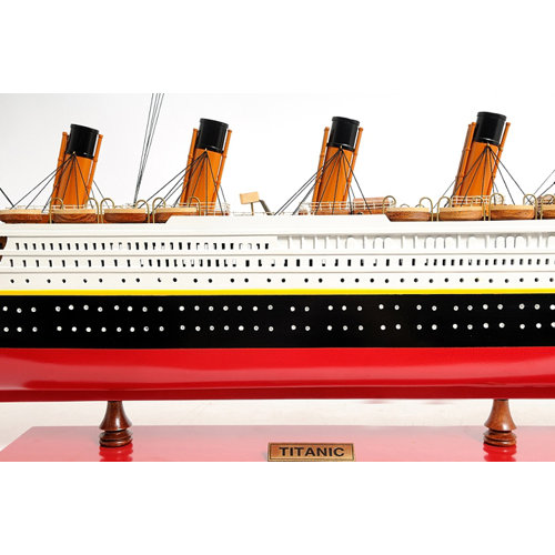 Old Modern Handicrafts Lage Titanic Painted Model Ship