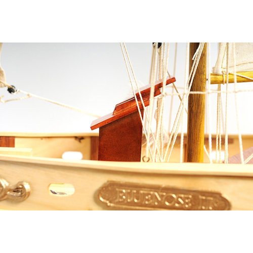 Old Modern Handicrafts Medium Bluenose Ii Painted Model Boat