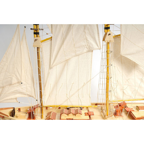 Old Modern Handicrafts Medium Bluenose Ii Painted Model Boat