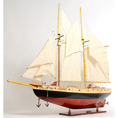 Old Modern Handicrafts Medium Bluenose Ii Painted Model Boat