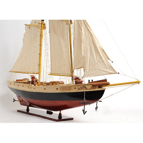 Old Modern Handicrafts Medium Bluenose Ii Painted Model Boat