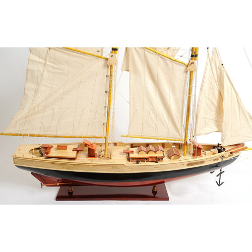 Old Modern Handicrafts Medium Bluenose Ii Painted Model Boat