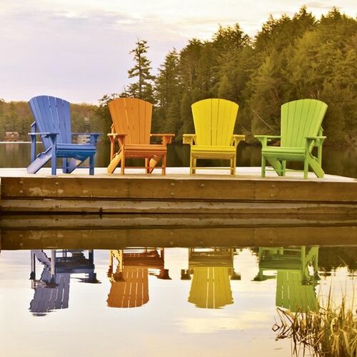 CR Plastic Products Generations Adirondack Chair &amp; Reviews | Wayfair