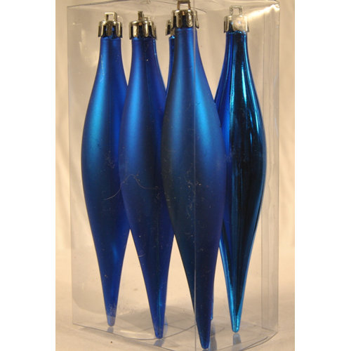 Queens of Christmas Striped Finial Ornament