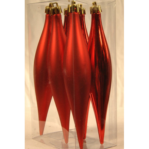 Queens of Christmas Striped Finial Ornament