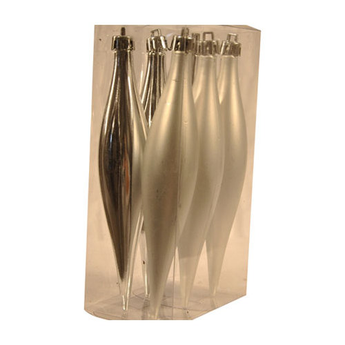 Queens of Christmas Striped Finial Ornament