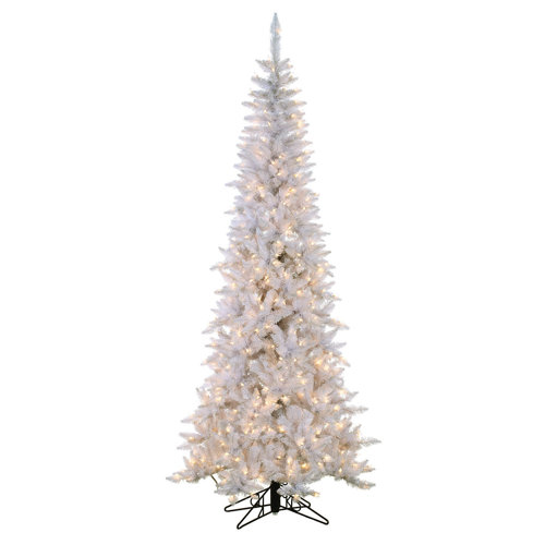 7 narrow white ashley christmas tree with 400 clear 7 narrow white ashley christmas tree with 400 clear