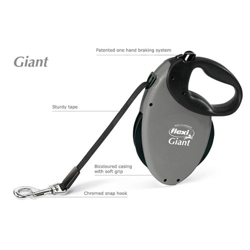 Retractable dog leash for large dogs