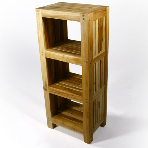 Strata Furniture 14" x 34" Teak Linen Tower