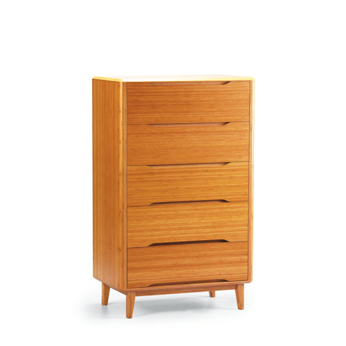 Greenington Currant 5 Drawer Bamboo Chest & Reviews Wayfair