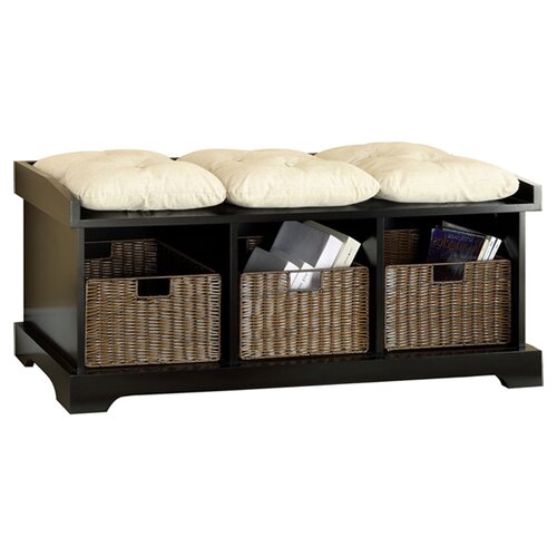 Upholstered Storage Bench Entryway
