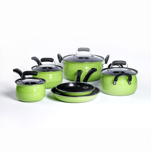 Basic Essentials Carbon Steel 10 Piece Cookware Set & Reviews Wayfair