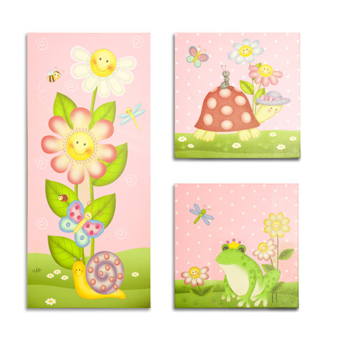 Fantasy Fields Magic Garden 3 Piece Canvas Art Set & Reviews Wayfair