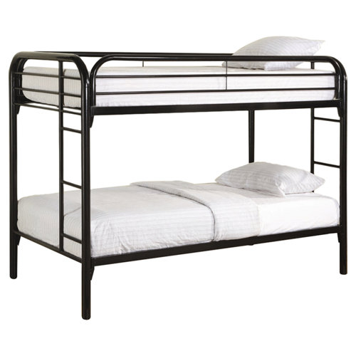 Framington Twin over Twin Futon Bunk Bed with BuiltIn Ladder Wayfair