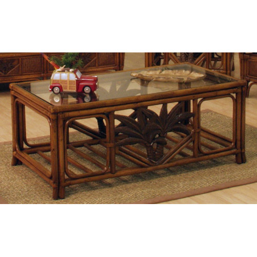 Hospitality Rattan Cancun Palm Coffee Table & Reviews Wayfair