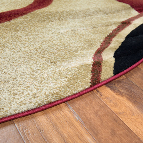 Well Woven Barclay Red Arcs & Shapes Area Rug & Reviews Wayfair