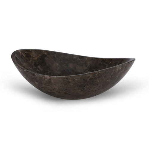 Ryvyr Oval Marble Vessel Bathroom Sink & Reviews Wayfair
