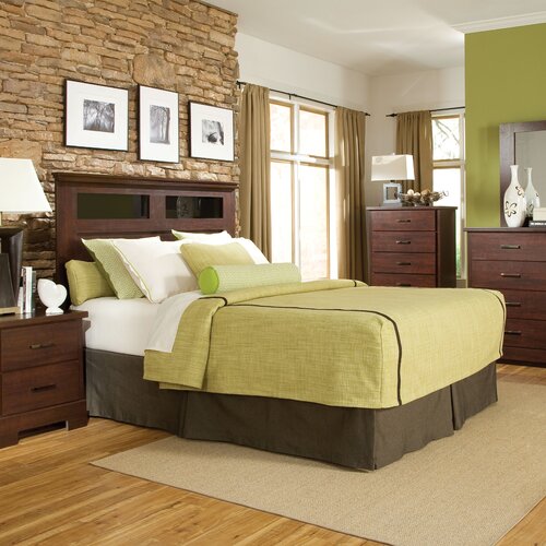 Standard Furniture Marshall Merlot Panel Bed