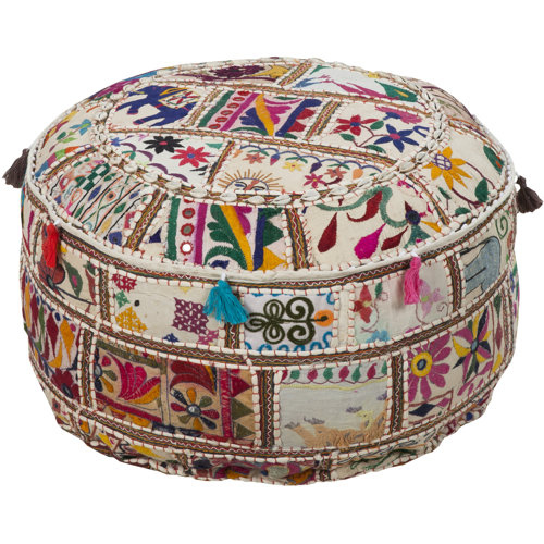 Cotton Pouf Ottoman Wayfair