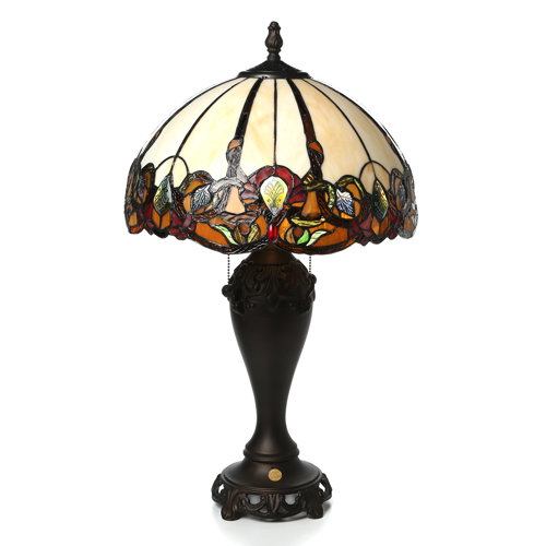 Dale Tiffany Northlake 27" H Table Lamp with Bowl Shade & Reviews | Wayfair