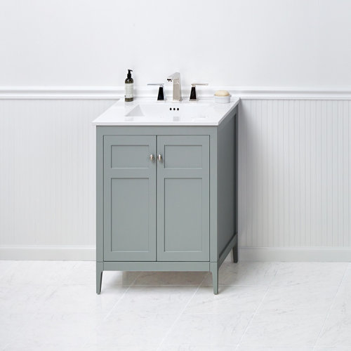 25" Ceramic Vanity Top with Overflow in White Wayfair