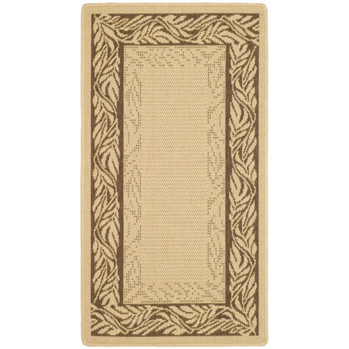 Safavieh Courtyard Brown / Tan Outdoor Area Rug