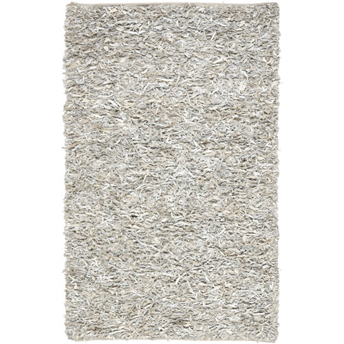 Safavieh Leather Shag Rug Safavieh Leather Shag White Area Rug