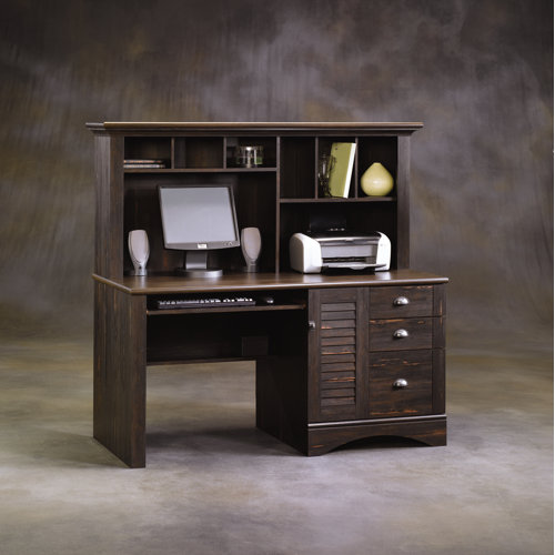 Sauder Harbor View Computer Desk with Hutch II & Reviews Wayfair
