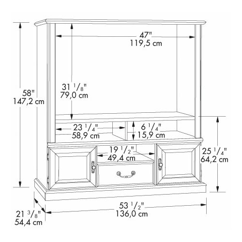 Sauder Orchard Hills Entertainment Center