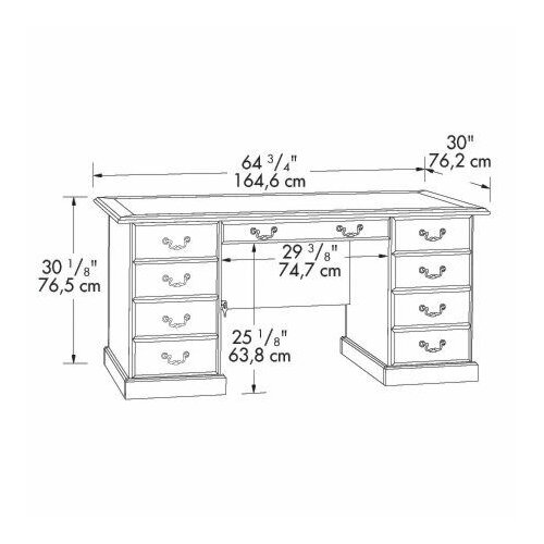 Sauder Heritage Hill Executive Desk & Reviews Wayfair