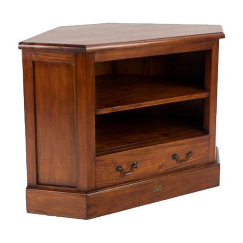 Ancient Mariner Mahogany Corner Village TV Stand for TVs 61" and up