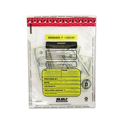 TamperEvident Deposit/Cash Bags, 100 Bags/Box Wayfair