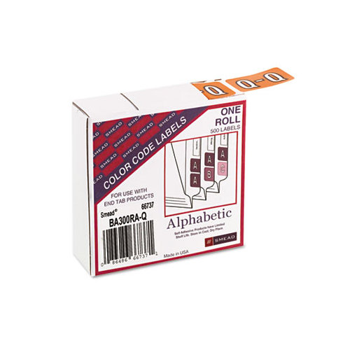 Smead Manufacturing Company Barkley-Compatible Labels, 500/Roll