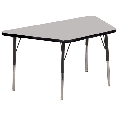 ECR4kids 30" x 60" Trapezoid Activity Table in Various Colors