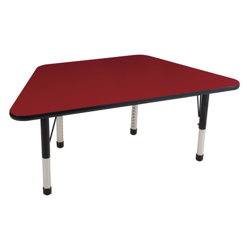 ECR4kids 30" x 60" Trapezoid Activity Table in Various Colors
