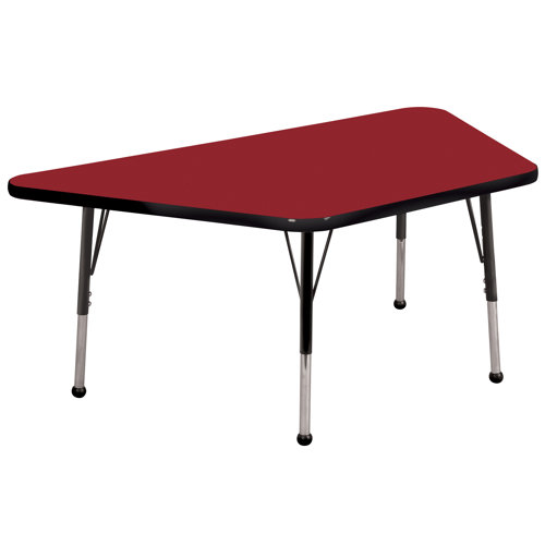 ECR4kids 30" x 60" Trapezoid Activity Table in Various Colors