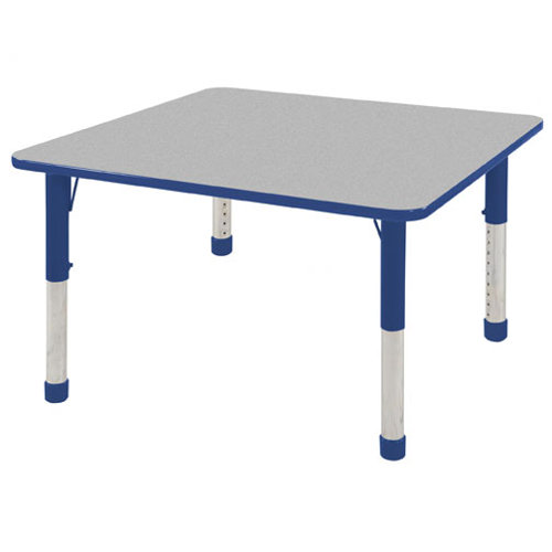 ECR4kids 48" Square Adjustable Activity Table in Gray