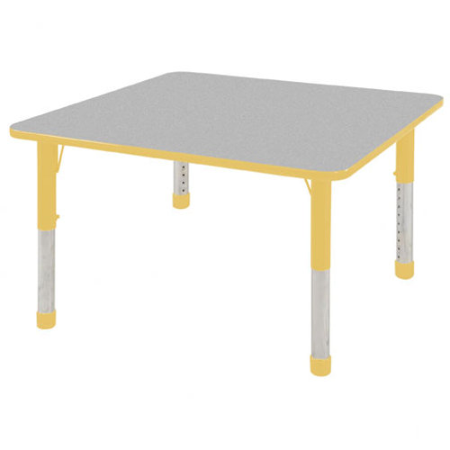 ECR4kids 48" Square Adjustable Activity Table in Gray