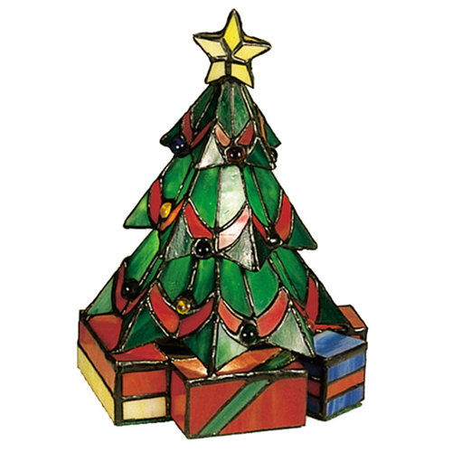 Meyda Tiffany Tiffany Holiday Christmas Tree Accent Table Lamp