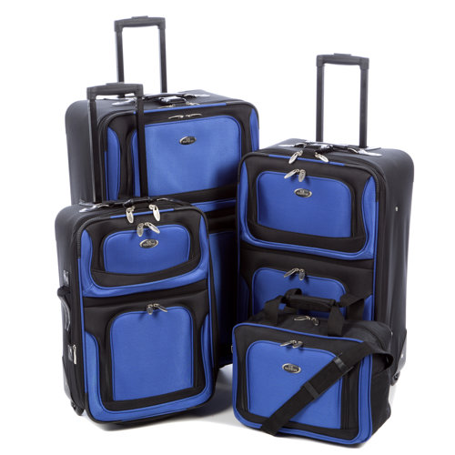 U.S. Traveler New Yorker 4 Piece Luggage Set & Reviews Wayfair
