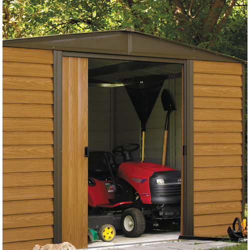Arrow Euro Dallas 10ft. W x 8ft. D Steel Storage Shed