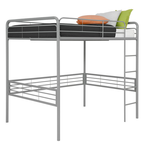 DHP Full Metal Loft Bed with Built in Ladder & Reviews Wayfair