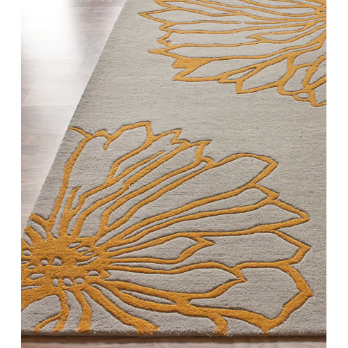 nuLOOM Gradient Yellow Floral Area Rug & Reviews Wayfair