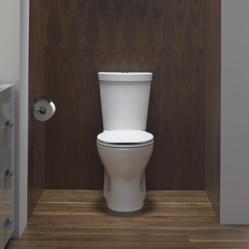 Kohler Persuade Skirted TwoPiece Elongated DualFlush Toilet with Top Actuator & Reviews Wayfair